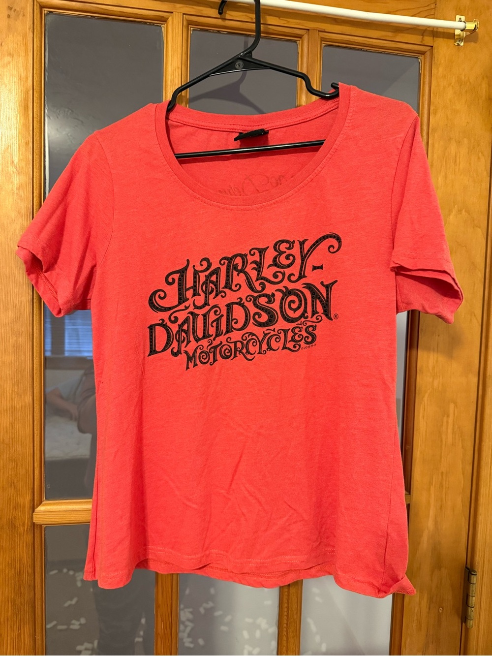 Harley-Davidson Coral Red Short-Sleeve Graphic Tee